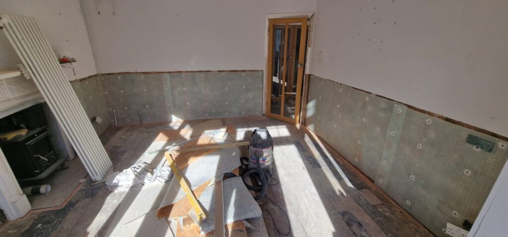 Damp Proofing Membrane in Living Room Bournemouth