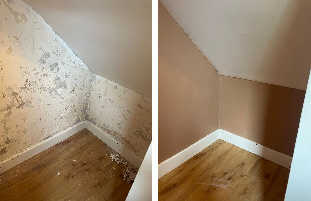 Plaster Before and After