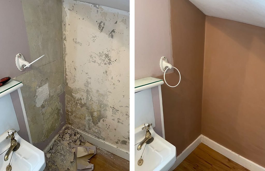Kent Apartment Plaster Before and After