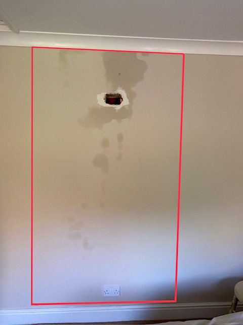 Decorative spoiling in a property in Amesbury